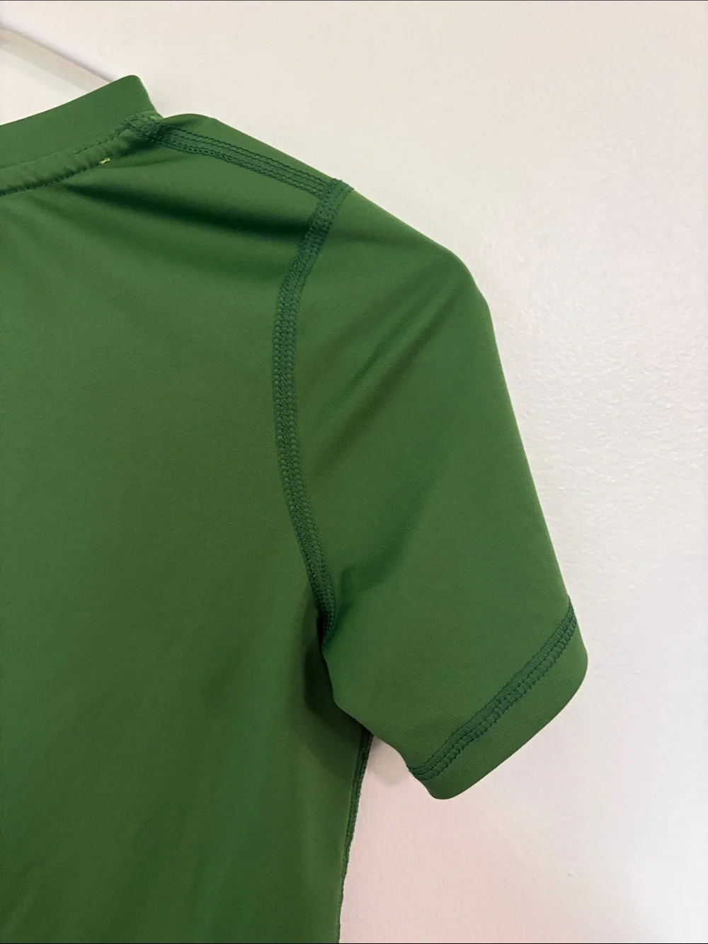 all in motion Green Short Sleeve Tee with Yellow Football Graphic